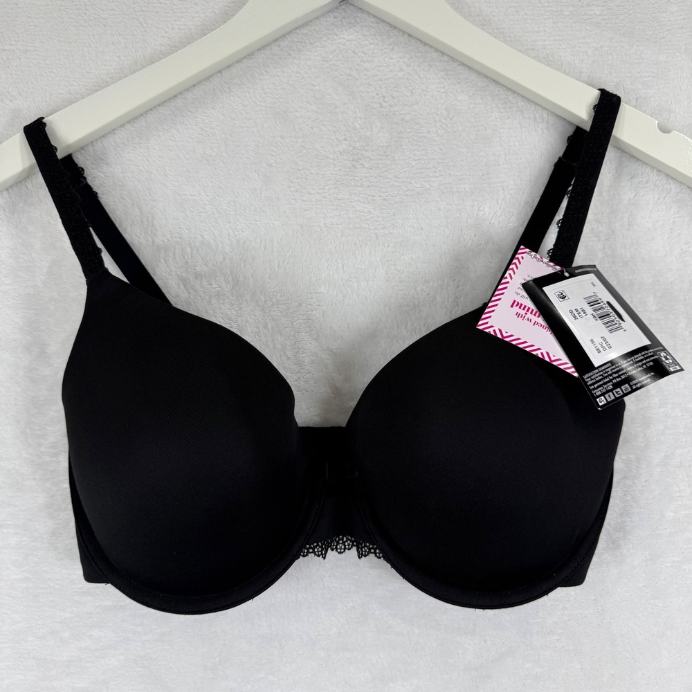 Maidenform Self Expressions Black Perfect Lift‎ Push-Up Bra 36DD SE1186 NEW